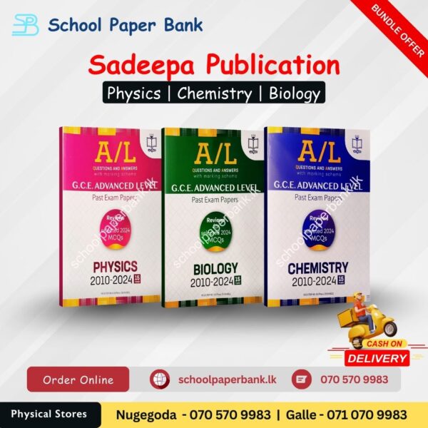8 Sadeepa Publishers | English Medium Past Papers (Biology + Chemistry + Physics)