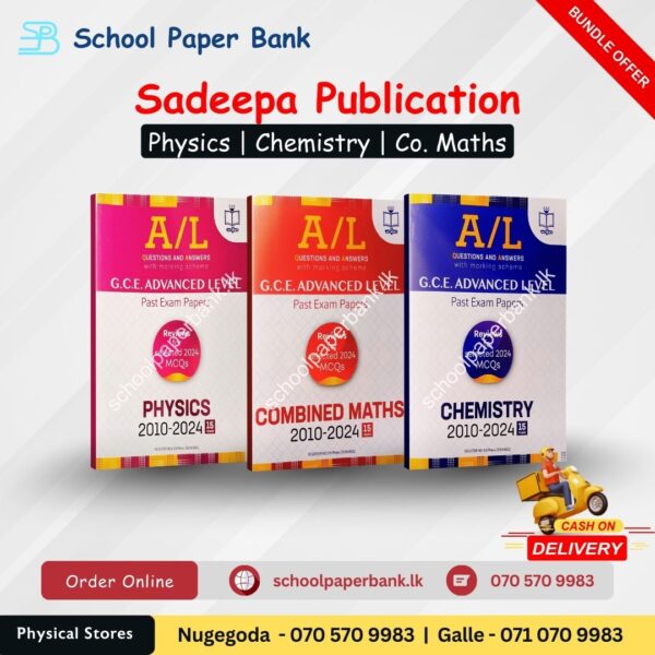 9 Sadeepa Publishers | English Medium Past Papers (Com. Maths + Chemistry + Physics)